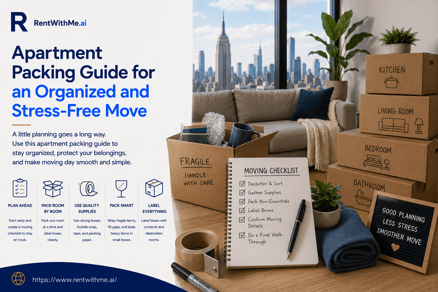 Apartment Packing Guide for an Organized and Stress-Free Move