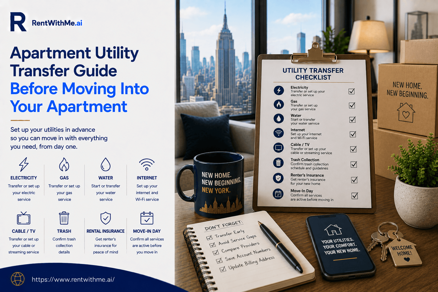 Apartment Utility Transfer Guide Before Moving Into Your Apartment