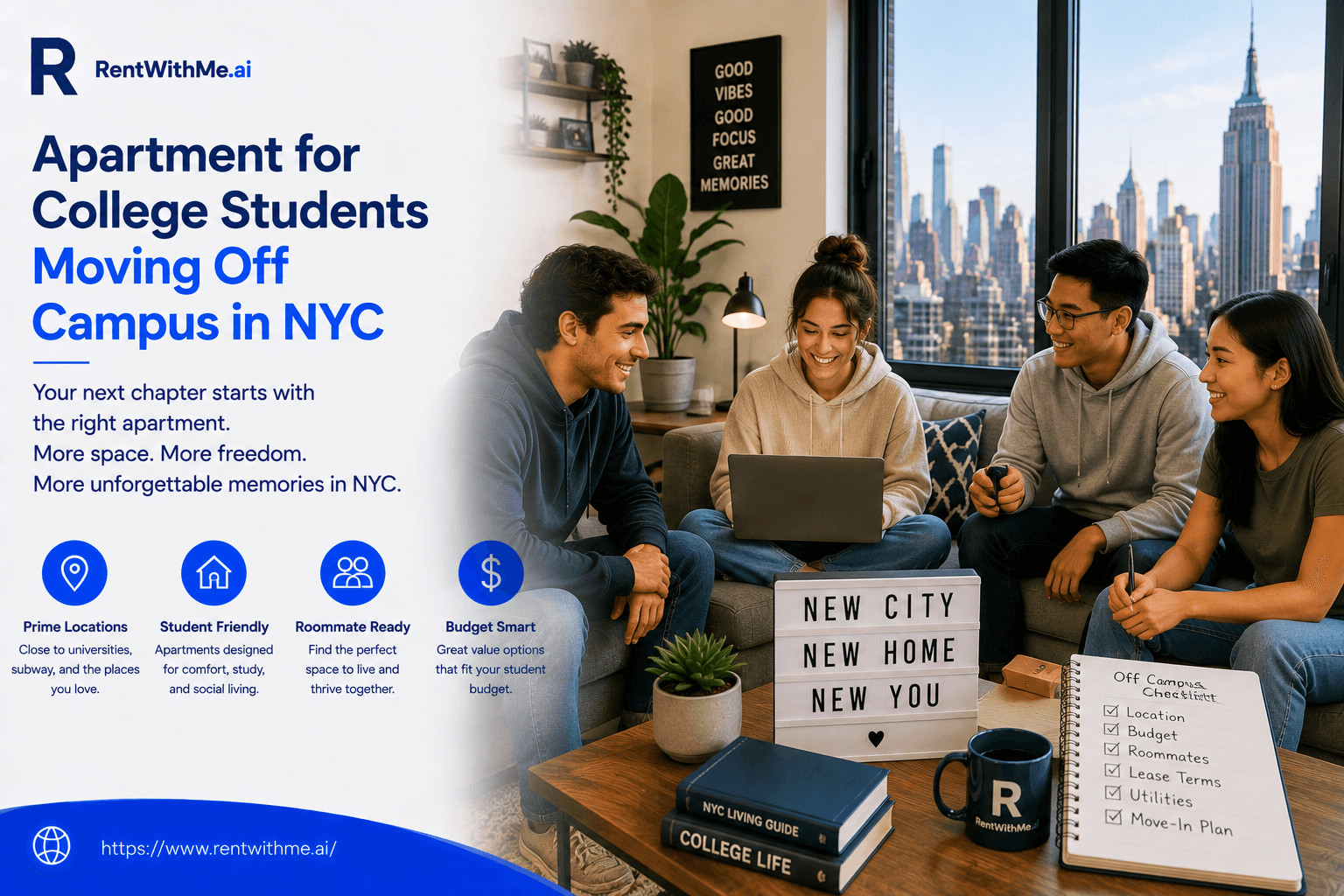 Apartment for College Students Moving Off Campus in NYC